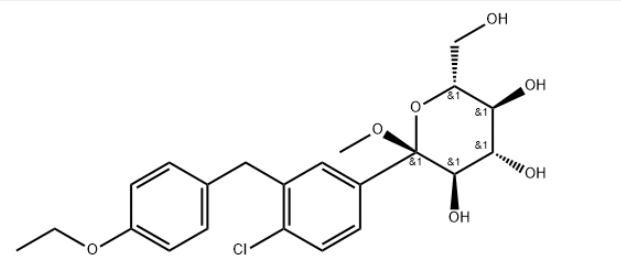(2S,3R,4S,5S,6R)-2-(4-氯-3-(4-乙氧基苄基)苯基)-6-(羟甲基)-2-甲氧基四氢-2H-吡喃-3,4,5-三醇